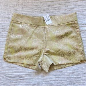 J. Crew Factory Metallic Floral Jacquard Short
